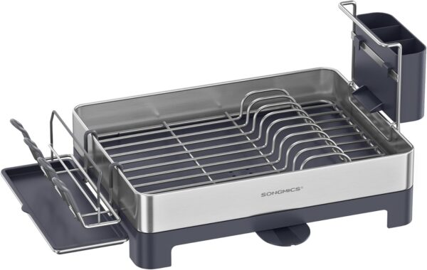 Escorredor de Louças em Inox com Dreno Rotativo 360°, SONGMICS - Image 7