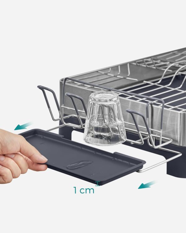 Escorredor de Louças em Inox com Dreno Rotativo 360°, SONGMICS - Image 9